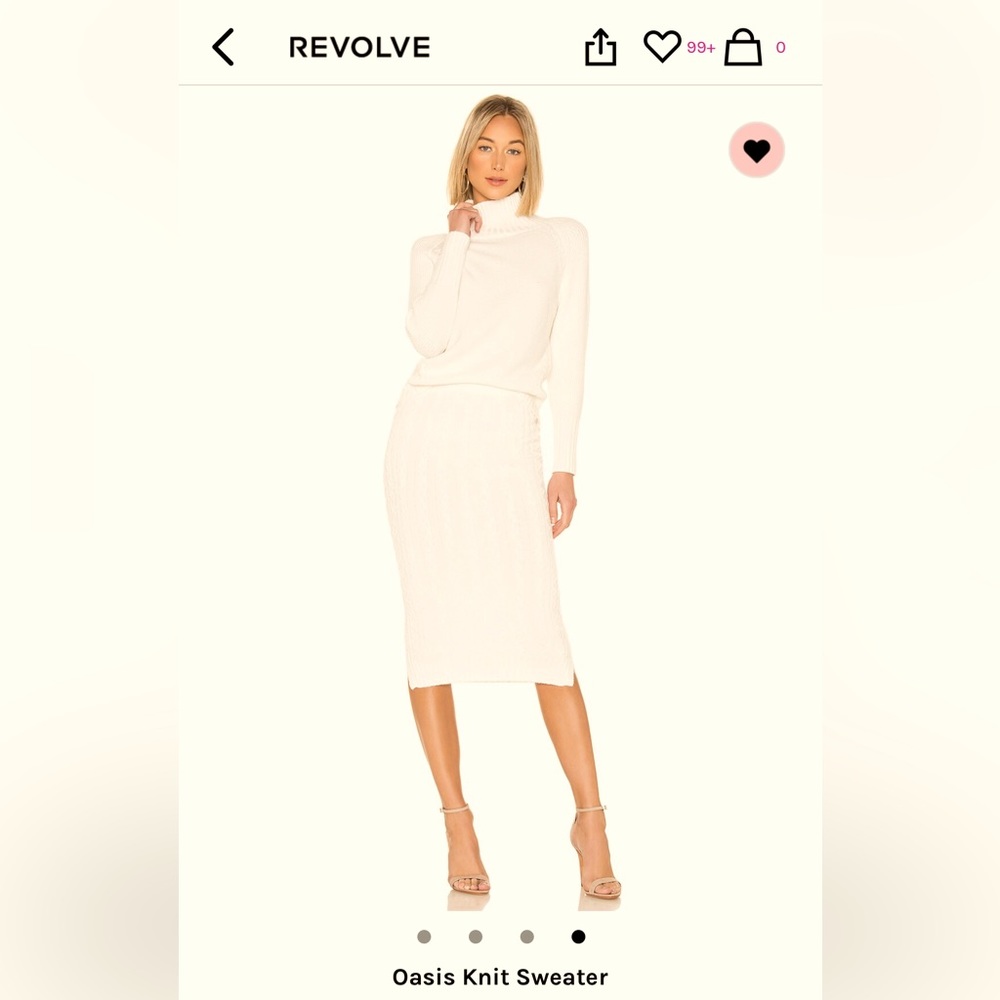 Elliatt oaisis knit sweater and skirt from revolve